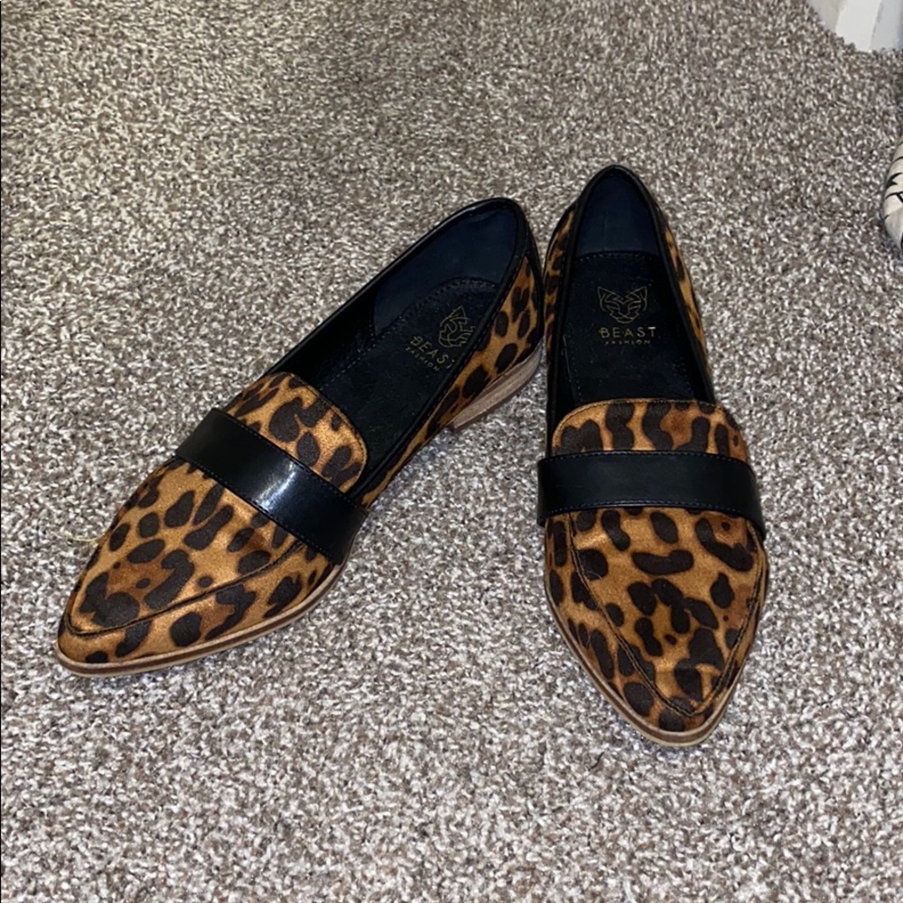 Cheetah print flats